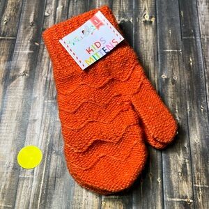 5for$10 Kids Toddler Winter Accessories Mitten Gloves Small Orange Mittens